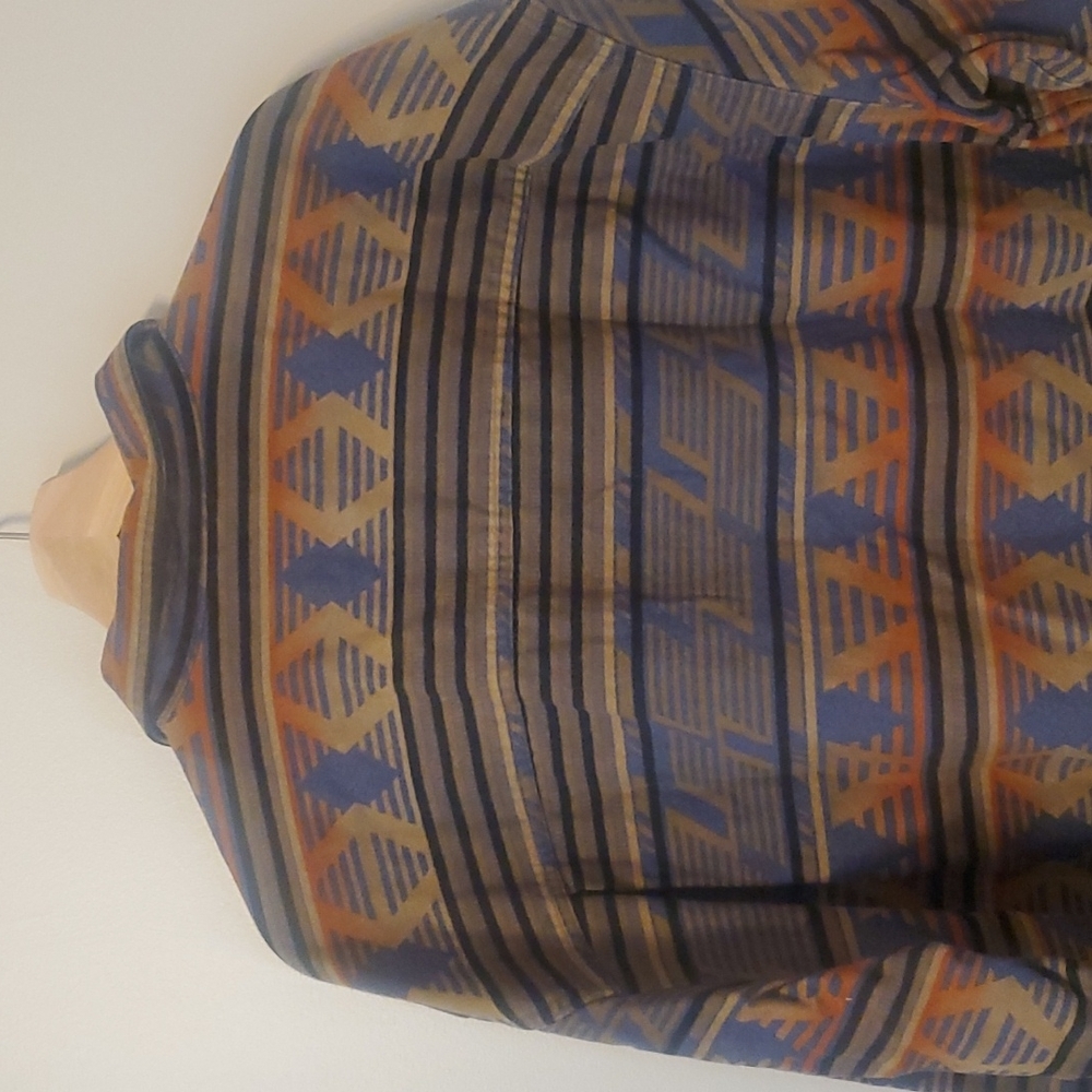 Cabelas Western Aztec Multicolored Button Down Sh… - image 2